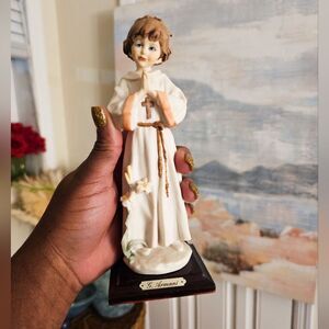 VTG 80's G. Armani First Communion Boy Porcelain Figurine.